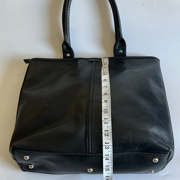 Aldo Black Soft Faux Leather Tote Bag - Picture 12 of 16